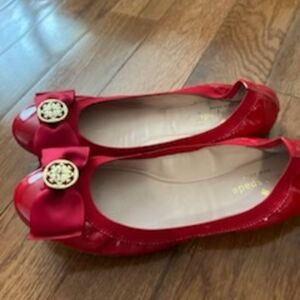 Red bow kate spade flats size 7.5